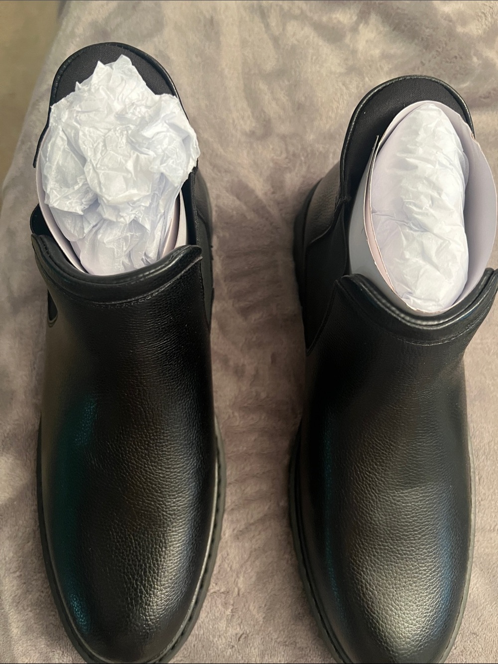 Marc Joseph Black Leather Chukka Boots